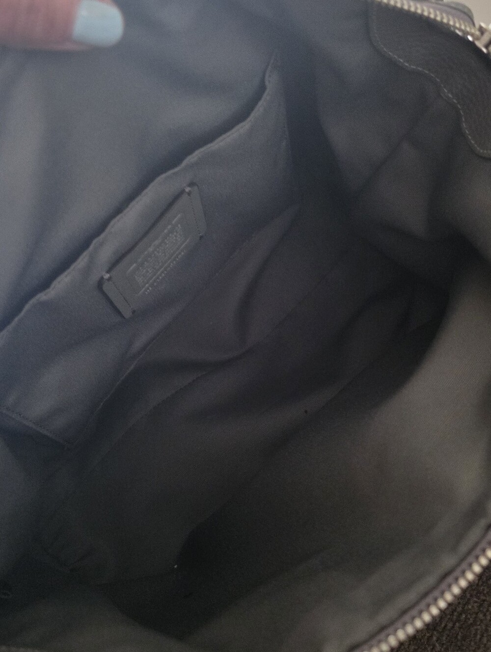 Coach Emma Satchel, Gray Leather - Picture 4 of 15
